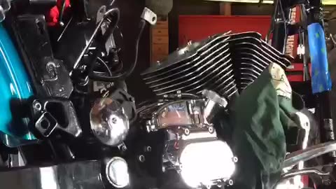 Harley Davidson Dyna evolution engine assembly