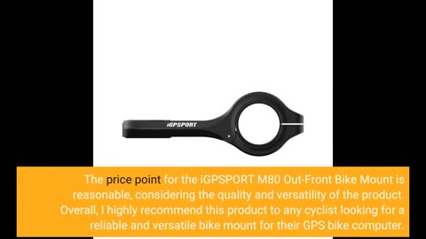 Read Remarks: iGPSPORT M80 Out-Front Bike Mount, Extended Bike Mount Cycling Computer Holder Co...