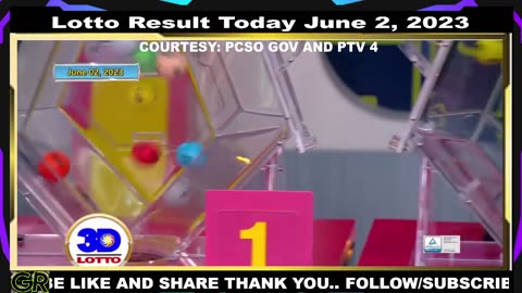 3D Lotto result 9pm draw today June 2, 2023