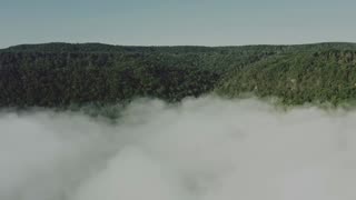 Above The Sky Nature View of Hills and Trees and Cloud