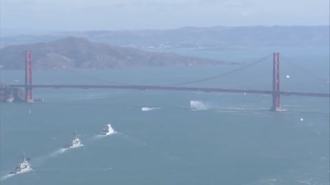 WATCH_ Parade of Ships for San Francisco Fleet Week