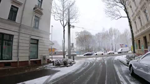 Superfast snow Video, Germany, Europe