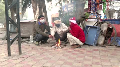 Dense fog, cold spell hits north India