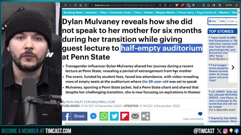NO ONE SHOWS To Dylan Mulvaney Talk At University, Algorithms Are TRICKING PEOPLE Into SELF HARM