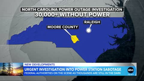 FBI and local authorities investigate North Carolina power station sabotage