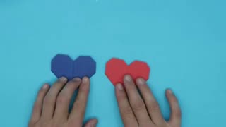 HOW TO MAKE PAPER HEART - ORIGAMI