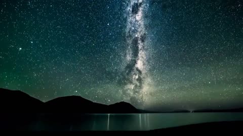 Milky Way Glowing At Night