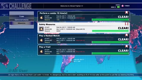 Safety Measures - Street Fighter V mission (6600 Fight Money)