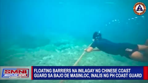 Hazardous floating barrier na inilagay ng Chinese Coast Guard (CCG), inalis ng PCG