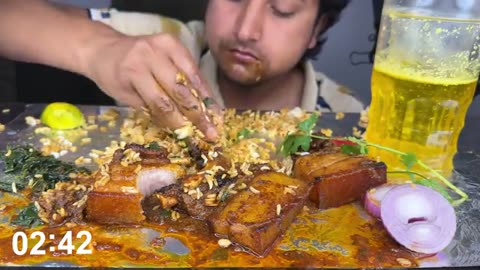 World's Hottest Pork Eating Challenge! Can You Beat My Time❓