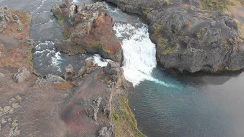 Hjalparfoss Falls Iceland