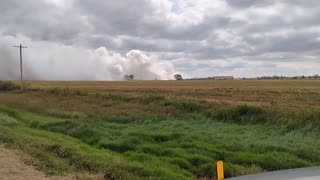 North Platte in Nebraska, several railcars caught fire