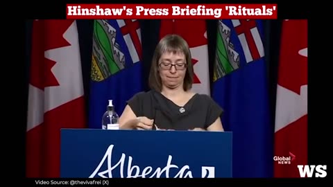 Deena Hinshaw's press briefing 'rituals'...