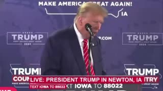 Trump imitating Biden holding a “press conference