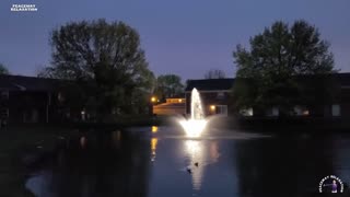 Beautiful Fountain For Night Relaxation