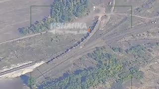 💣 Ukraine Russia War | Russian Aviation Bombs Target Ukrainian Train Carrying Armoured Vehicle | RCF