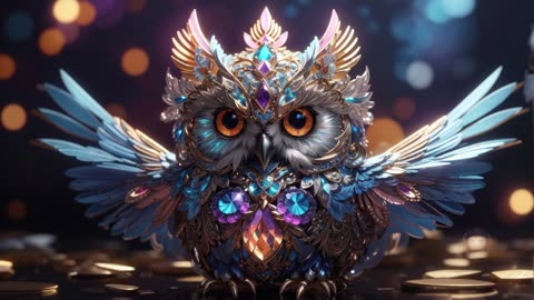 Awesome AI-generated art with owls