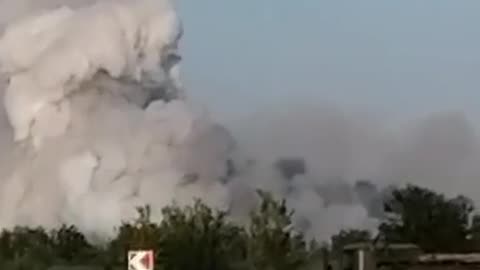Exploding Russian Ammunition Plant Putting on a Show