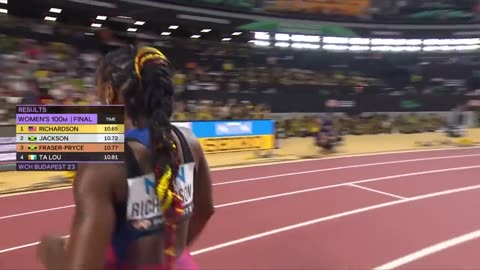 Sha'Carri Richardson blazes to 100m gold 🔥 _ World Athletics Championships Budapest 23