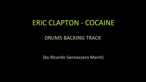 ERIC CLAPTON - COCAINE - DRUMS BACKING TRACK