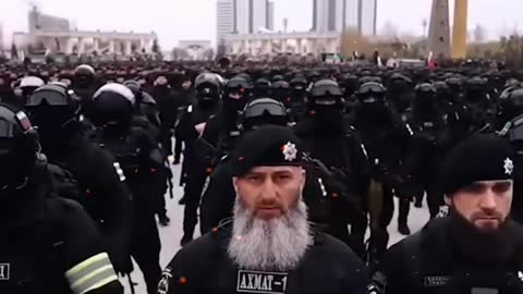 Fearless Chechen leader and his fearless special commandos are ready