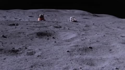Lunar rover vehicle on Moon - 1969