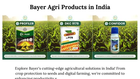 Revolutionizing Agriculture: Bayer Agri Products in India