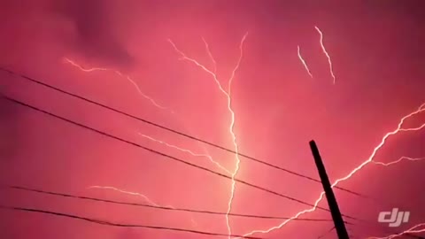 Scary Lightning Strike In Kerala, India