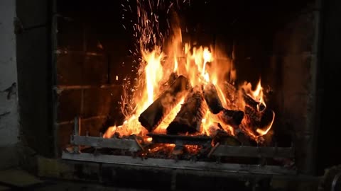 1: Relaxing Drum Music and Beautiful Fireplace