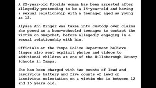 23-1201-FL woman, 22-accused of pose 14yo SCHOOLGIRL 'to groom then molest boy as young as 12 30x'