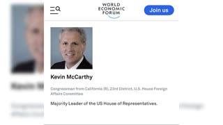 World Economic Forum Endorsed Kevin McCarthy