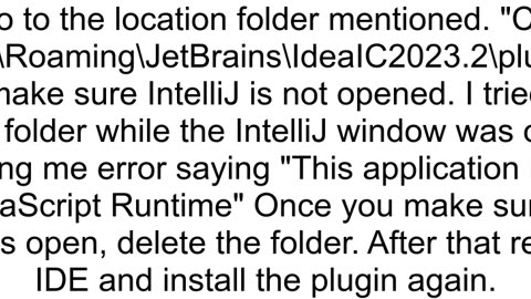 GitHub Copilot in IntelliJ does not work becomes red cannot update it or uninstall it