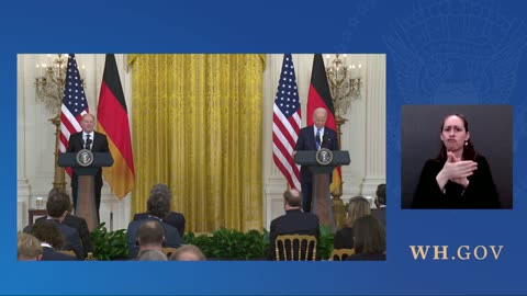 Press Conference: Joe Biden Holds a Press Conference with Olaf Scholz of Germany