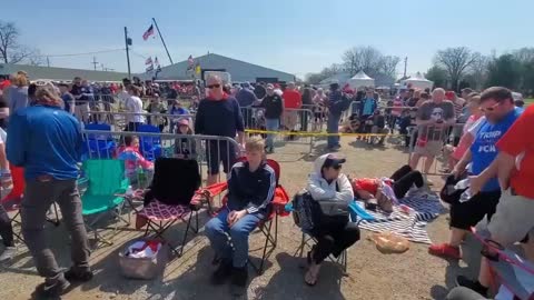 Delaware,Ohio Trump Rally "HUGH' Line