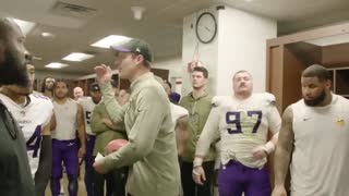 Kevin O’Connell’s Locker Room Speech After the Minnesota Vikings Win Over the Washington Commanders