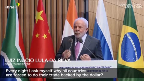 Installed Brazilian President Lula calls for an end to US dollar dominance while in Beijing: