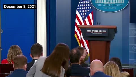 Jen Psaki takes pot-shot at Trump at end of press briefing * Dec. 9, 2021