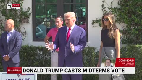 'Going to be very exciting to watch'_ Donald Trump casts midterms vote