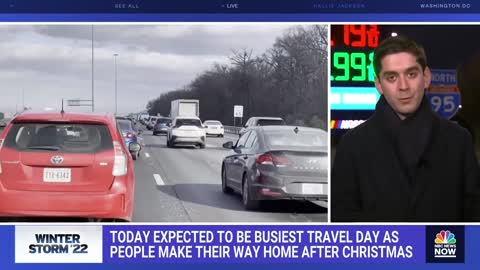 TODAY EXPECTED TO BE BUSIEST TRAVEL DAY AS PEOPLE MAKE THEIR WAY HOME AFTER CHRISTMAS