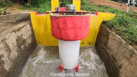 Build mini hydroelectricity with powerful suction turbine | Free clean energy