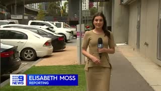 Woman hospitalised after teens crash car into apartment | 9 News Australia