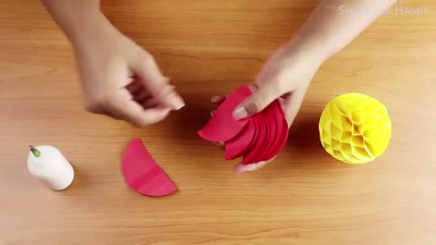Paper Crafts_ How to make a Paper Honeycomb Ball DIY 2017