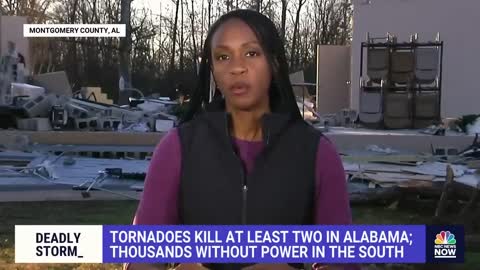 TORNADOES KILL AT LEAST TWO IN ALABAMA