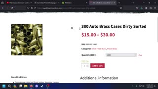 Best Price on 380 Once Fired Brass