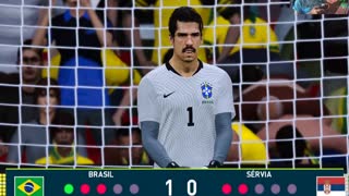 Brasil x Servia Na Copa Do Mundo Nas Penalidade Modo Online