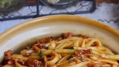 Fried sauce noodle.