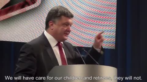 Sentite l'ex presidente Poroshenko