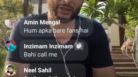 Shahid Afridi talk fan's