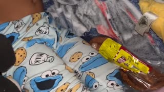 Toddler Sleeps With Sausage Package