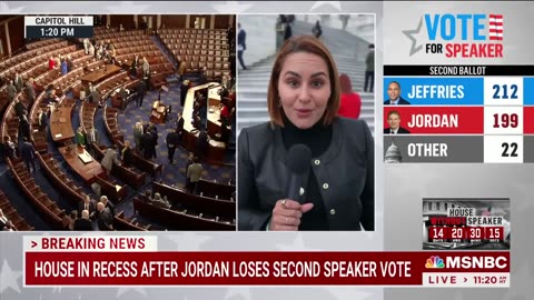 Jim Jordan falls short in second House speaker vote-